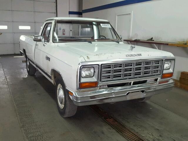 1B7HD24W2ES284759 - 1984 DODGE D-SERIES D WHITE photo 1