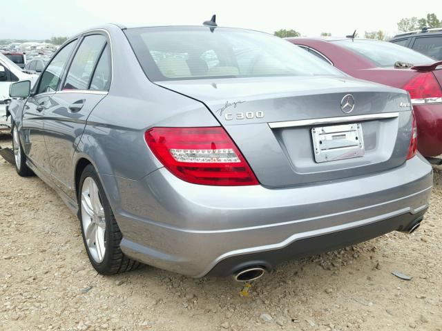 WDDGF8BB3CF919203 - 2012 MERCEDES-BENZ C 300 4MAT GRAY photo 3