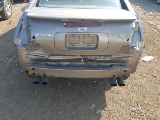 1N4BA41E28C834732 - 2008 NISSAN MAXIMA SE GOLD photo 9