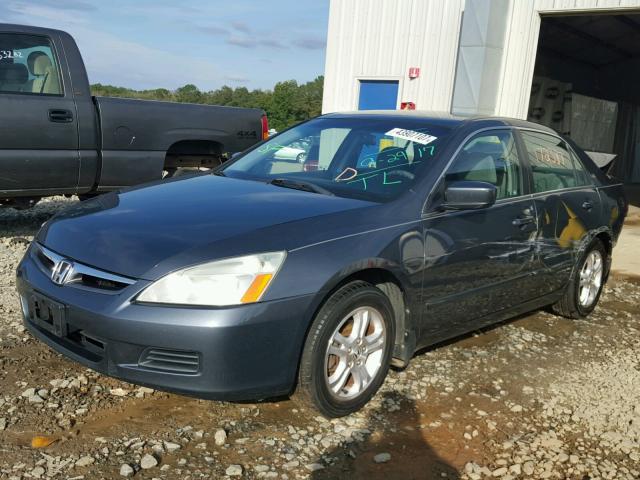 1HGCM56356A135981 - 2006 HONDA ACCORD BLUE photo 2