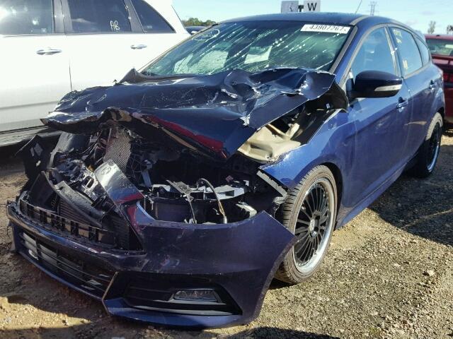 1FADP3L99GL318688 - 2016 FORD FOCUS ST BLUE photo 2