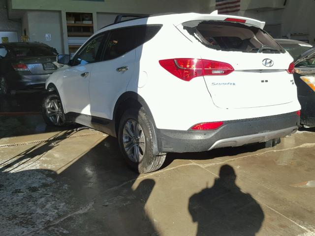 5XYZUDLB7GG315186 - 2016 HYUNDAI SANTA FE S WHITE photo 3