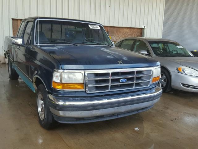 1FTEX15H4SKC16589 - 1995 FORD F150 GREEN photo 1