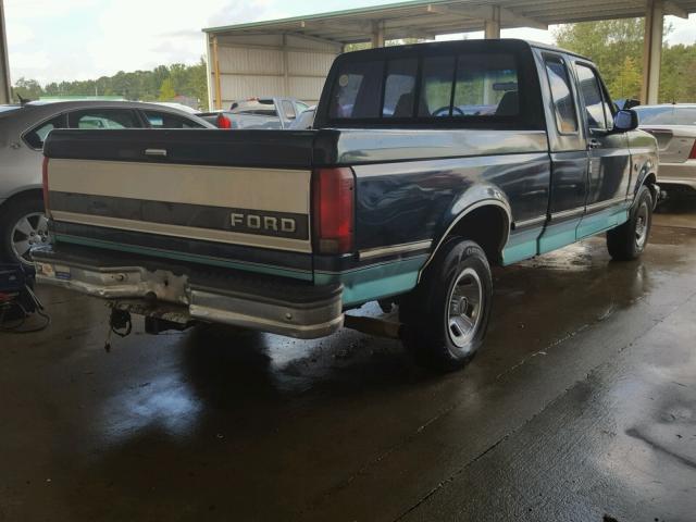 1FTEX15H4SKC16589 - 1995 FORD F150 GREEN photo 4