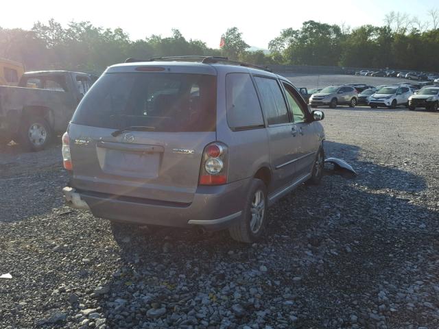 JM3LW28A340500655 - 2004 MAZDA MPV WAGON SILVER photo 4