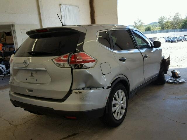 5N1AT2MT0GC764978 - 2016 NISSAN ROGUE S SILVER photo 4