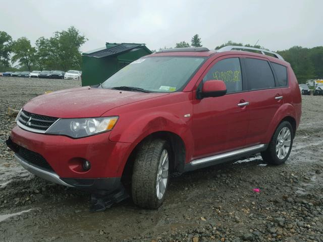 JA4LT31W79Z012819 - 2009 MITSUBISHI OUTLANDER RED photo 2