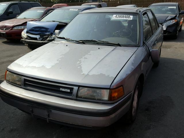 JM1BG2266M0289523 - 1991 MAZDA PROTEGE LX GRAY photo 2