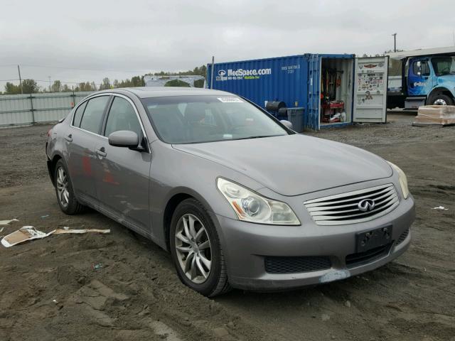 JNKBV61E38M202437 - 2008 INFINITI G35 GRAY photo 1