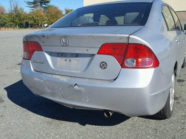 2HGFA15547H311262 - 2007 HONDA CIVIC LX SILVER photo 9