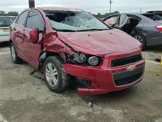 1G1JC5SH2D4130798 - 2013 CHEVROLET SONIC LT RED photo 1