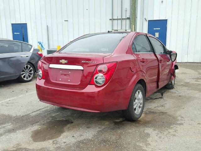 1G1JC5SH2D4130798 - 2013 CHEVROLET SONIC LT Qırmızı foto 4