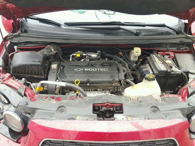 1G1JC5SH2D4130798 - 2013 CHEVROLET SONIC LT Qırmızı foto 7