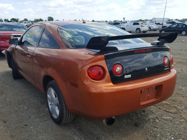 1G1AL15F077284593 - 2007 CHEVROLET COBALT LT ORANGE photo 3