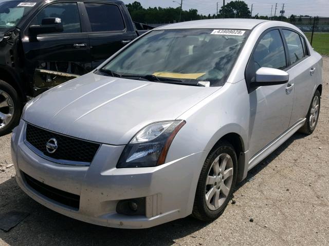 3N1AB6APXBL719794 - 2011 NISSAN SENTRA 2.0 SILVER photo 2