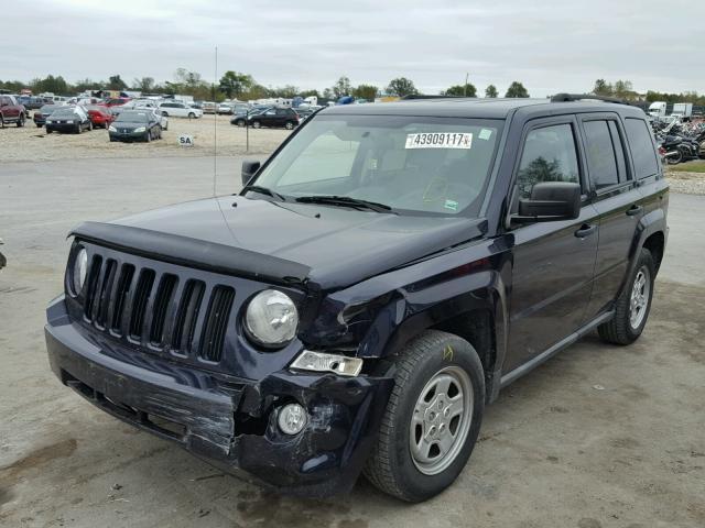 1J4NT1GA9AD677148 - 2010 JEEP PATRIOT SP BLACK photo 2