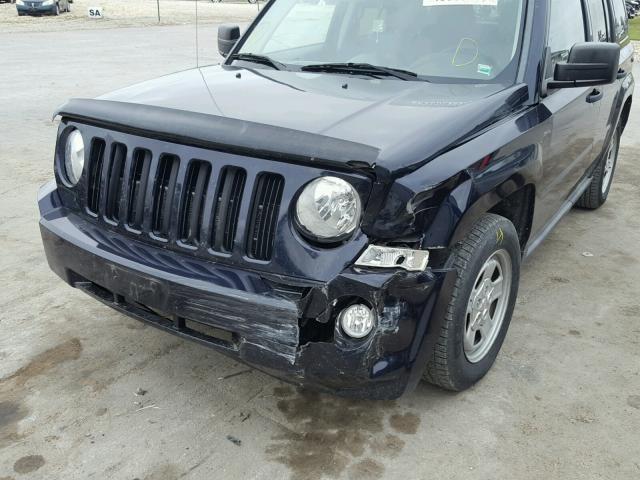 1J4NT1GA9AD677148 - 2010 JEEP PATRIOT SP BLACK photo 9