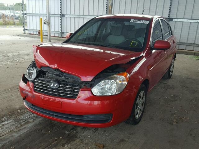 KMHCN4AC9BU615345 - 2011 HYUNDAI ACCENT GLS RED photo 2