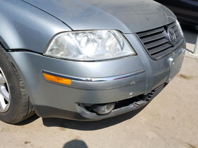 WVWPD63B44P159118 - 2004 VOLKSWAGEN PASSAT GLS GRAY photo 9