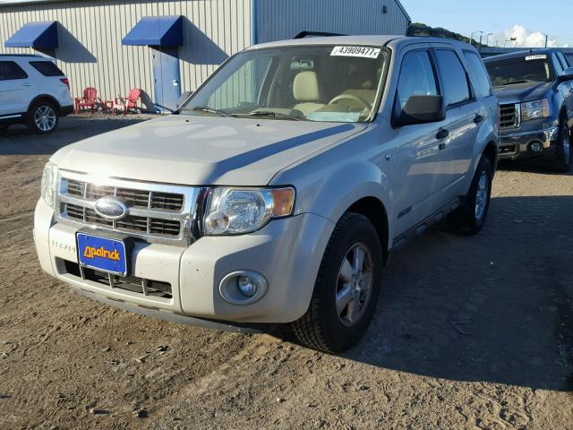 1FMCU03118KA92625 - 2008 FORD ESCAPE TAN photo 2