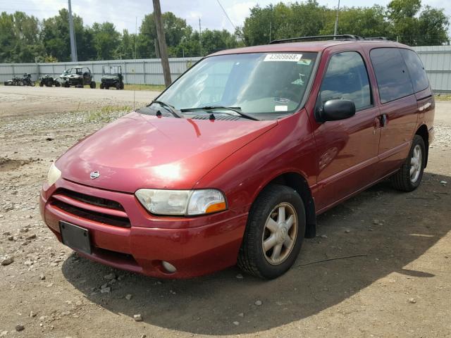 4N2ZN16T61D806867 - 2001 NISSAN QUEST SE RED photo 2