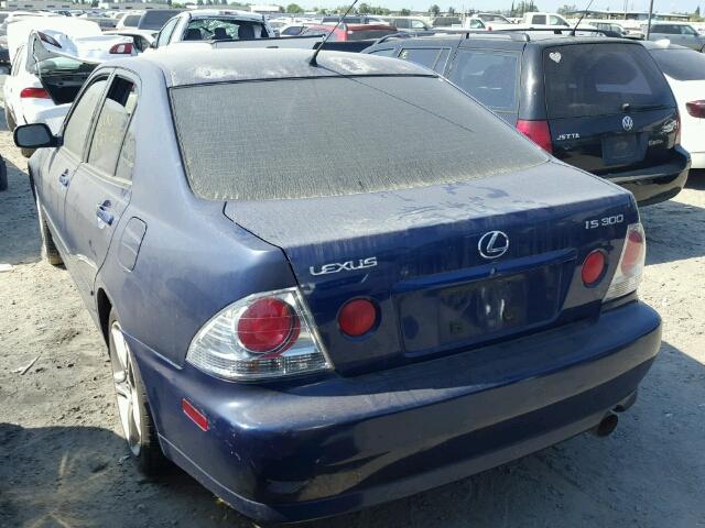 JTHBD182310027282 - 2001 LEXUS IS 300 BLUE photo 3