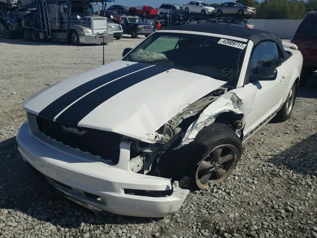 1ZVFT84N855240040 - 2005 FORD MUSTANG WHITE photo 2