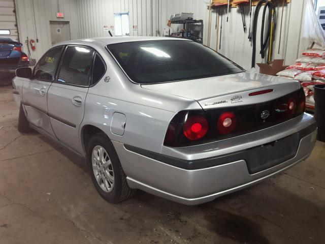 2G1WF52E949428233 - 2004 CHEVROLET IMPALA SILVER photo 3