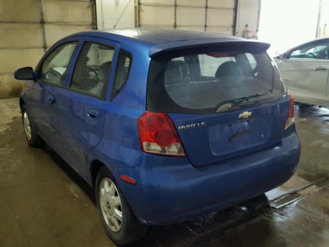 KL1TJ62694B186072 - 2004 CHEVROLET AVEO LS BLUE photo 3