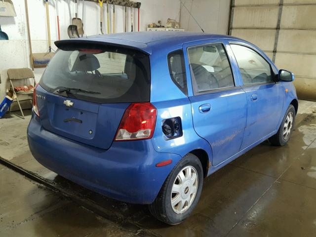 KL1TJ62694B186072 - 2004 CHEVROLET AVEO LS BLUE photo 4