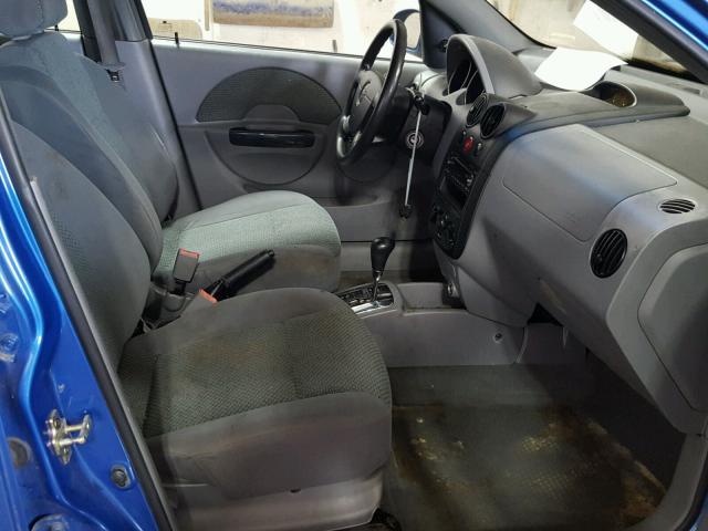 KL1TJ62694B186072 - 2004 CHEVROLET AVEO LS BLUE photo 5