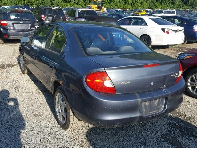 1B3ES46C62D586791 - 2002 DODGE NEON SE GRAY photo 3