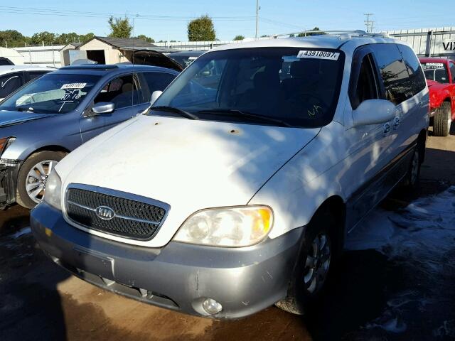 KNDUP131646587976 - 2004 KIA SEDONA EX WHITE photo 2