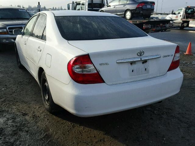 4T1BE32K23U127948 - 2003 TOYOTA CAMRY LE WHITE photo 3