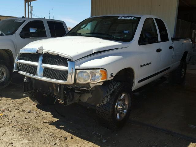 3D7KU28C84G264047 - 2004 DODGE RAM 2500 S WHITE photo 2
