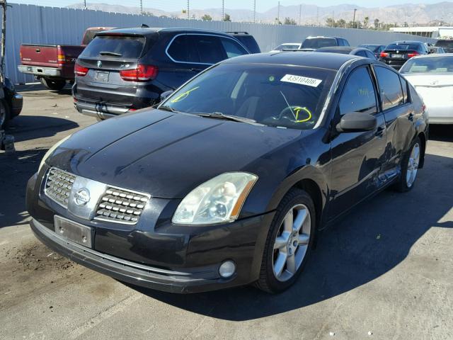 1N4BA41E54C920840 - 2004 NISSAN MAXIMA SE BLACK photo 2