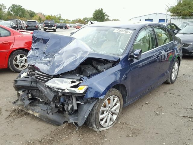 3VWD17AJ5EM362227 - 2014 VOLKSWAGEN JETTA BLUE photo 2