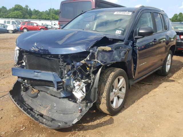 1C4NJCBA0GD665073 - 2016 JEEP COMPASS SP BLUE photo 2