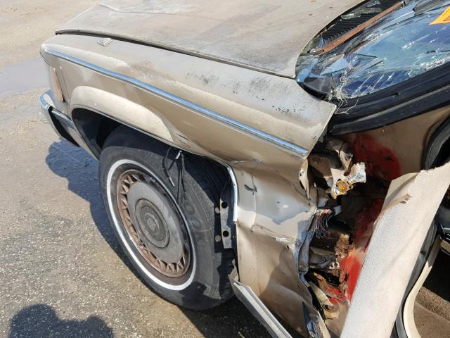 1G6DW52P8SR707534 - 1995 CADILLAC FLEETWOOD GOLD photo 10