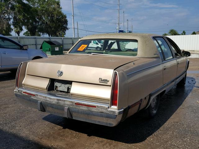 1G6DW52P8SR707534 - 1995 CADILLAC FLEETWOOD GOLD photo 4