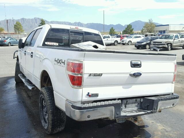 1FTFW1ET6EKF36349 - 2014 FORD F150 SUPER WHITE photo 3