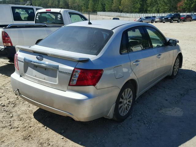 JF1GE616X8H504273 - 2008 SUBARU IMPREZA SILVER photo 4