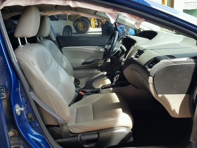 19XFB2F98FE003573 - 2015 HONDA CIVIC EXL 蓝色 照片 5