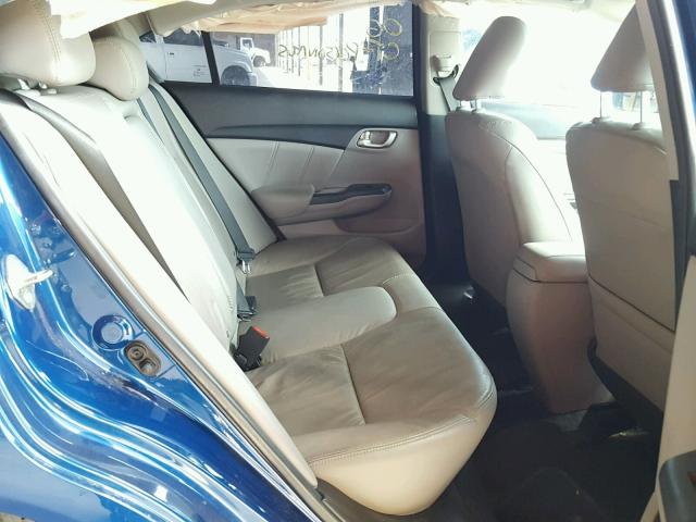 19XFB2F98FE003573 - 2015 HONDA CIVIC EXL 蓝色 照片 6