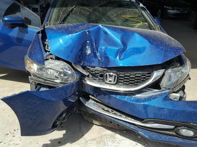 19XFB2F98FE003573 - 2015 HONDA CIVIC EXL 蓝色 照片 9