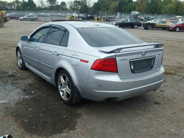 19UUA66224A009228 - 2004 ACURA TL SILVER photo 3