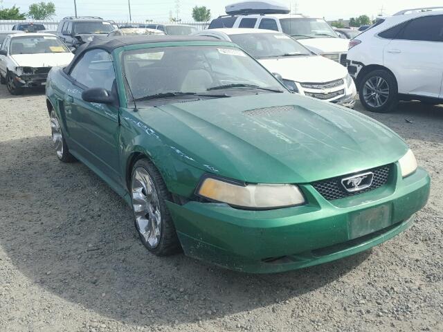 1FAFP4445YF282130 - 2000 FORD MUSTANG GREEN photo 1