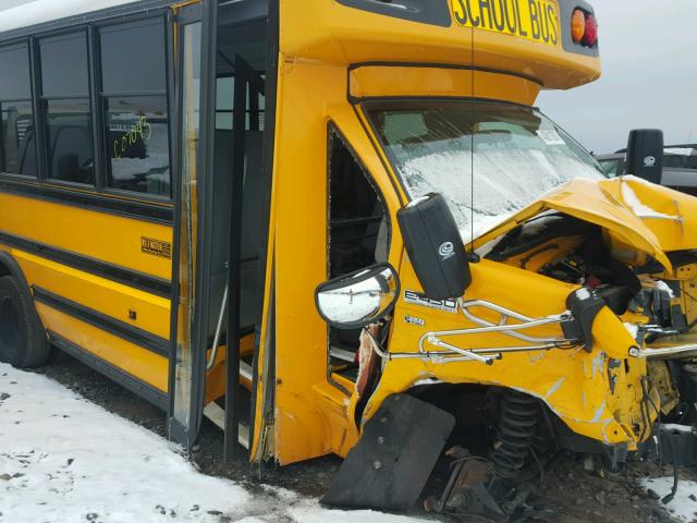 1FDEE4FL1GDC07043 - 2016 FORD ECONOLINE YELLOW photo 10