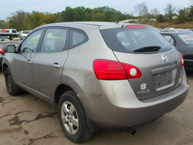 JN8AS58V68W140529 - 2008 NISSAN ROGUE S GRAY photo 3