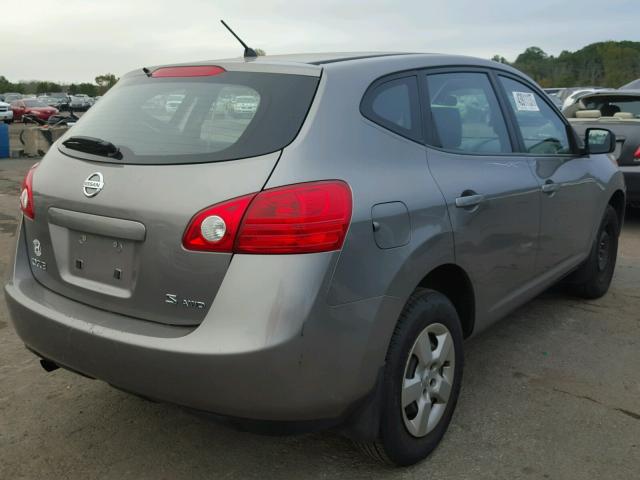 JN8AS58V68W140529 - 2008 NISSAN ROGUE S GRAY photo 4